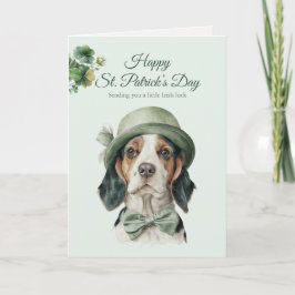 Festividades Cartão de Boas Festas de St. Patrick para Cachorro