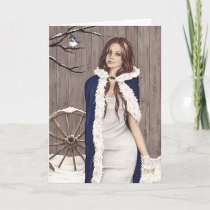 Festividades Cartão de Boas Festas de Um Conto de Fadas de Inve