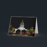Festividades Cartão de Boas Festas do Capitólio do Texas<br><div class="desc">Edifício do Capitólio Estadual do Estado do Texas durante dezembro.</div>