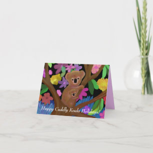 Festividades Cartão de Boas Festas do Coala Fofo