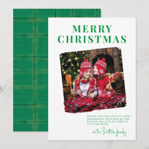Festividades Cartão de Boas Festas em Papel Bold Deckled