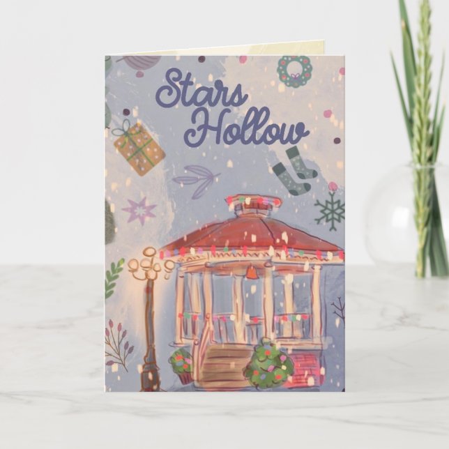 Festividades Cartão de Boas Festas Natal em Connecticut  (Frente)