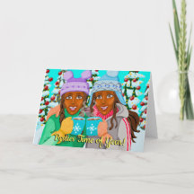 Cartão de Boas Festas para Melhor Amiga