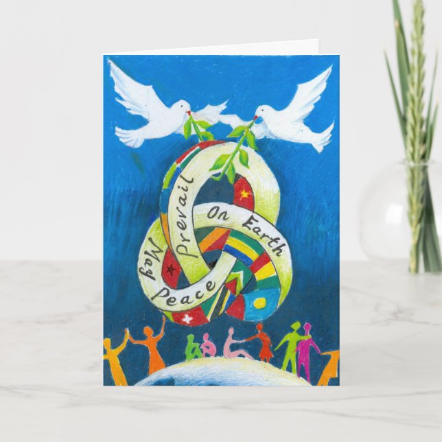 Festividades Cartão de Boas Festas por Jovem Artista (Frente)