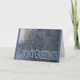 Festividades cartão de boas-vindas das estações geladas