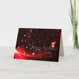 Festividades cartão de boas-vindas de natal