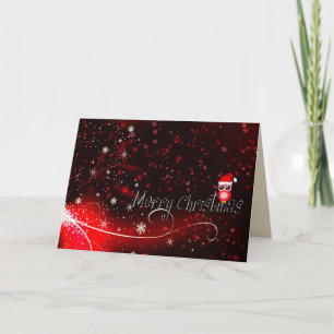 Festividades cartão de boas-vindas de natal