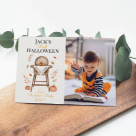 Festividades Cartão de Boas Vindas de Primeiro Halloween do Beb