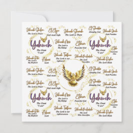 Festividades Cartão de Boas-vindas de Yahweh