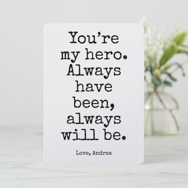 Festividades Cartão de Boas Vindas Personalizado para o Pai par (Em pé/Frente)