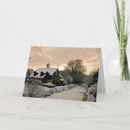 Festividades Cartão de Casa de Relógio