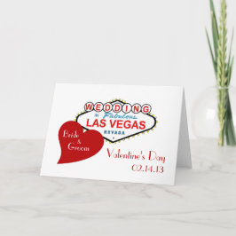 Festividades Cartão de Casamento de Las Vegas dia de os namorad