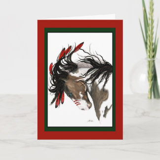 Festividades Cartão de Cavalo de Natal de Bihrle