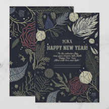 Cartão de celebração de ano novo