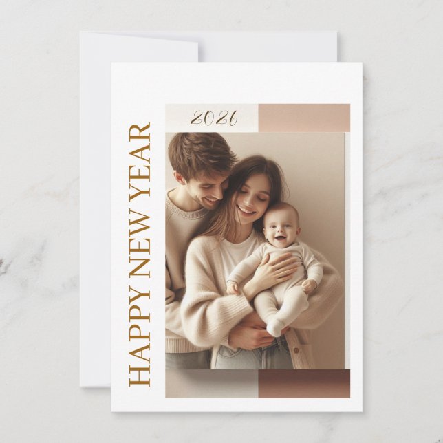 Festividades Cartão de Celebração de Ano Novo | Cartão de Casal (Frente)