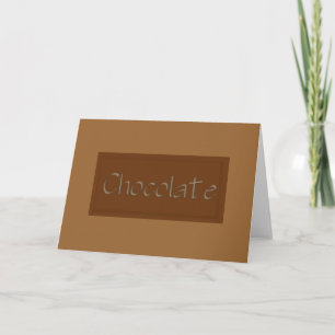 Festividades Cartão de Chocolate para Leite