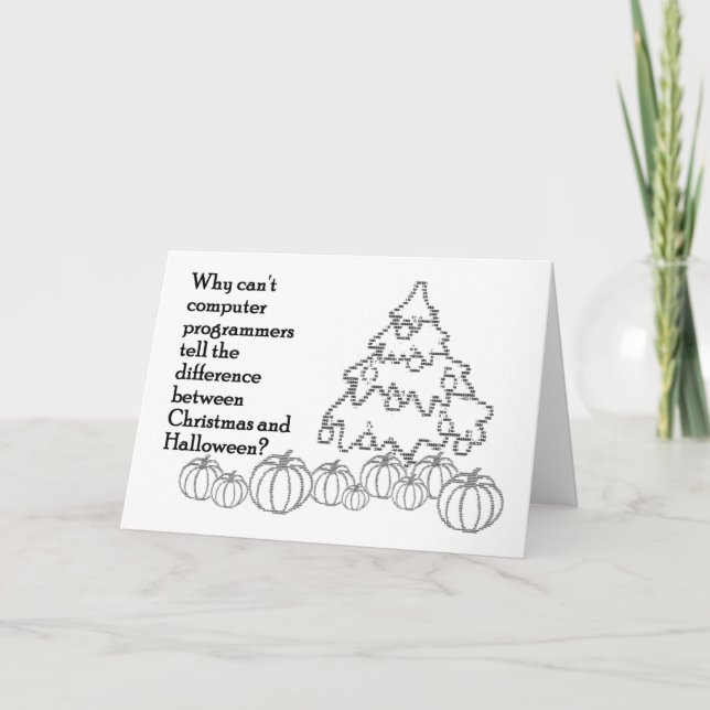 Festividades Cartão de Christween / Hallowmas (Frente)