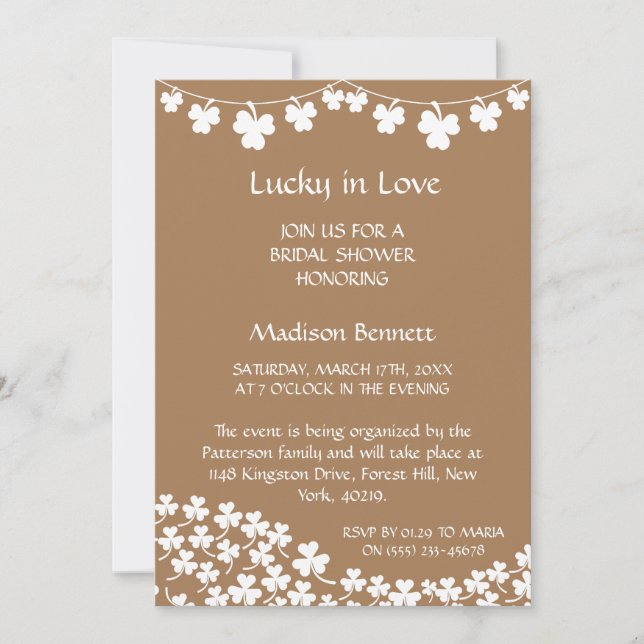 Festividades Cartão de Chuvada de Presentes para o Dia de São P (Frente)