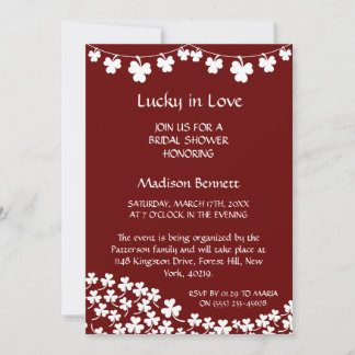 Festividades Cartão de Chuvada de Presentes "Sortudo no Amor" d