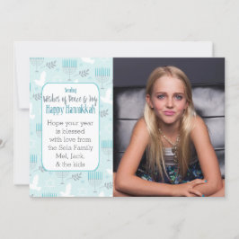 Festividades Cartão de cliente Peace & Joy Hanukkah