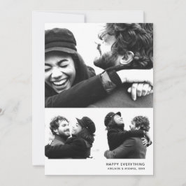 Festividades Cartão de Colagem de Fotos de Feriado Simples Mode