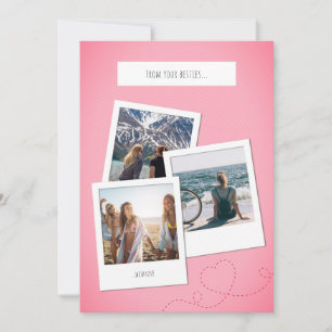 Festividades Cartão de Colagem de Fotos Personalizado + Mensage