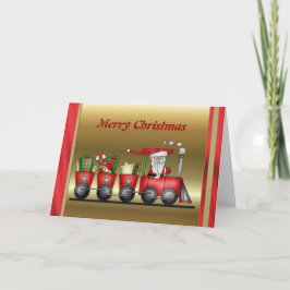 Festividades Cartão de comboio de Natal