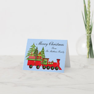 Festividades Cartão de comboio expresso de Natal