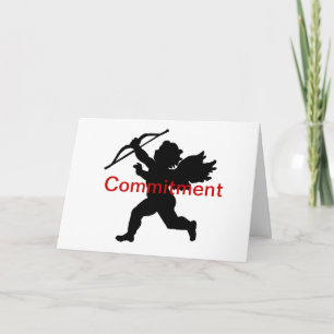 Festividades Cartão de Compromisso Anti-Namorados Black Cupid