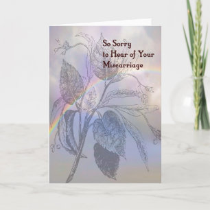 Festividades Cartão de condolências de aborto espontâneo