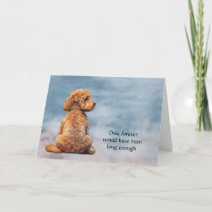 Festividades Cartão de condolências de Perda do Cachorro Vermel