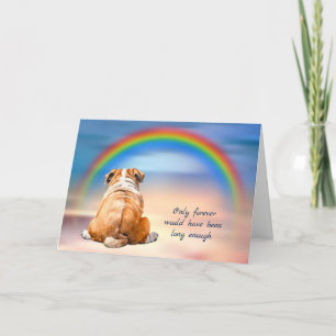 Festividades Cartão de condolências de Perda do Rainbow Bulldog