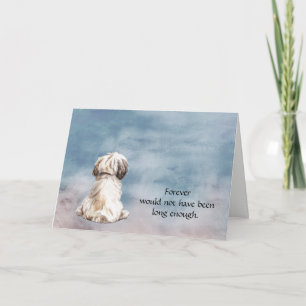 Festividades Cartão de Condolências pela Perda de Shih Tzu