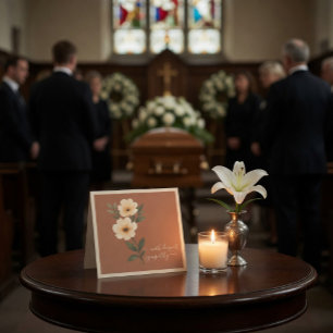 Festividades Cartão de condolências Vintage Watercolor