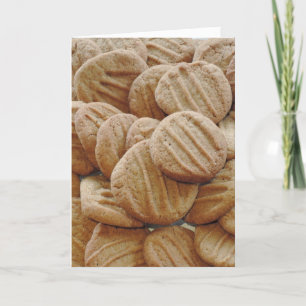 Festividades Cartão de cookie para manteiga de amendoim