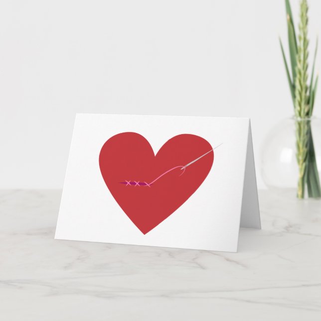 Festividades Cartão de Coração Partido Reparado (Frente)