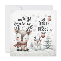 Cartão de cumprimentos com desejos calorosos e bei