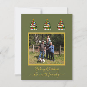 Festividades Cartão de Cumprimentos com Foto Personalizada