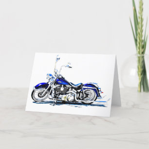 Festividades Cartão de Cumprimentos de Motocicleta