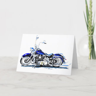 Festividades Cartão de Cumprimentos de Motocicleta