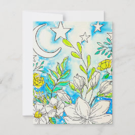Festividades Cartão de Cumprimentos Floral