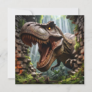 Festividades Cartão de Cumprimentos T-Rex