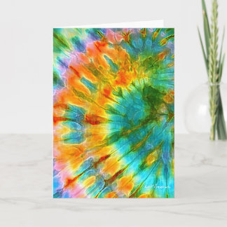 Festividades Cartão de Cumprimentos Tie Dye