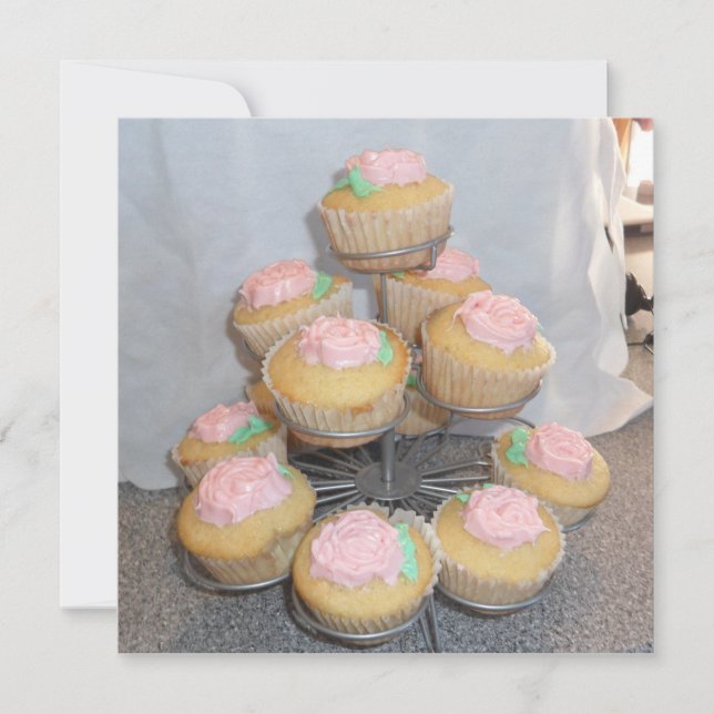 Festividades Cartão de Cupcakes Doces (Frente)