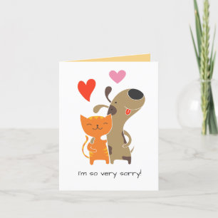 Festividades Cartão de Desculpas, Texto Personalizado