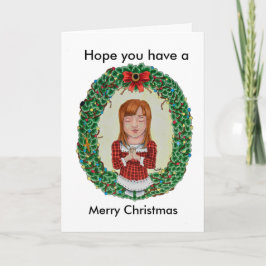 Festividades Cartão de Desenho Cópico de Natal Bonito