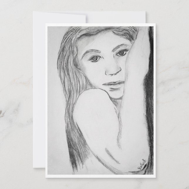 Festividades Cartão de desenho "Perdido nos Olhos" (Frente)