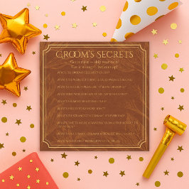 Festividades Cartão de Despedida de Solteiro Secreto do Groom