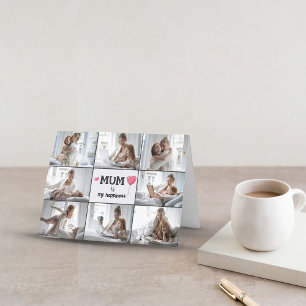 Festividades Cartão de Dia das Mães Colagem Foto Dobrável