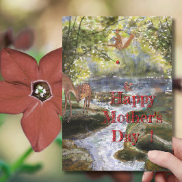 Festividades Cartão de dia de as mães com cervejeiros e amigos 